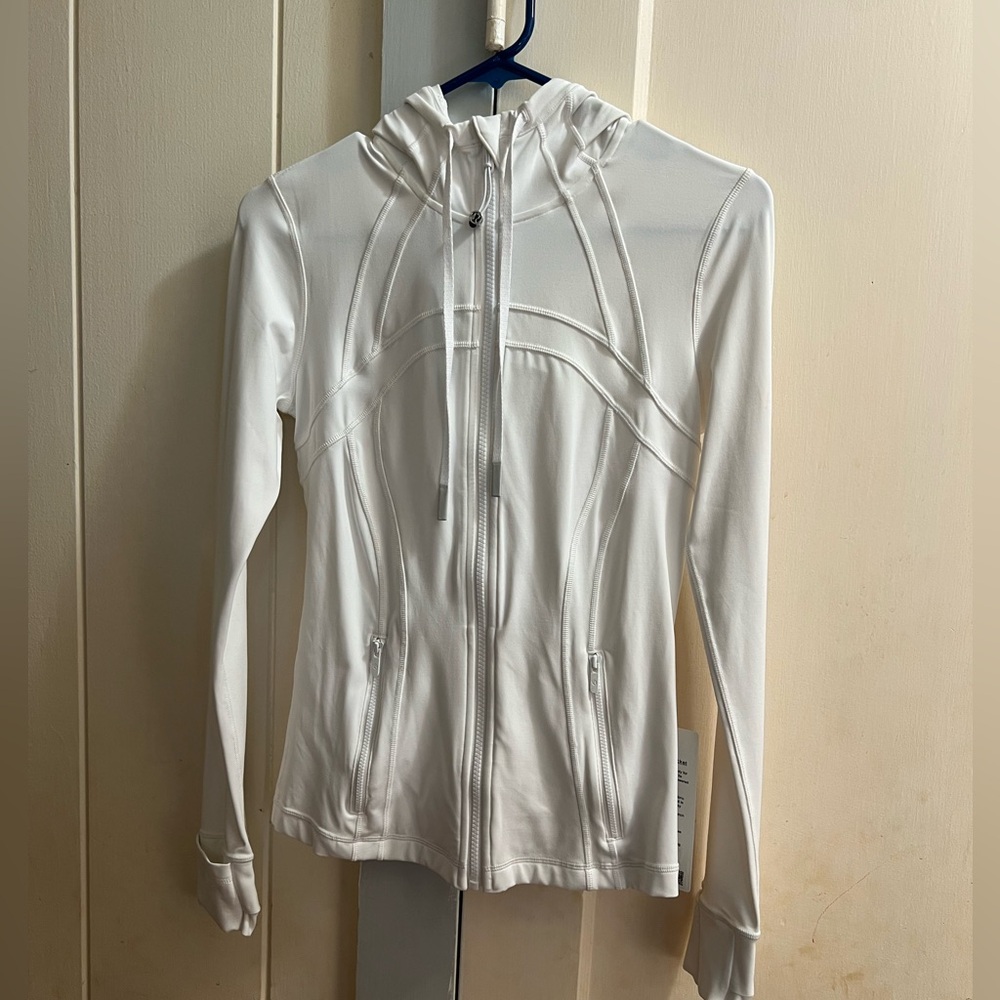 lululemon athletica White Full-Zip Hooded Jacket